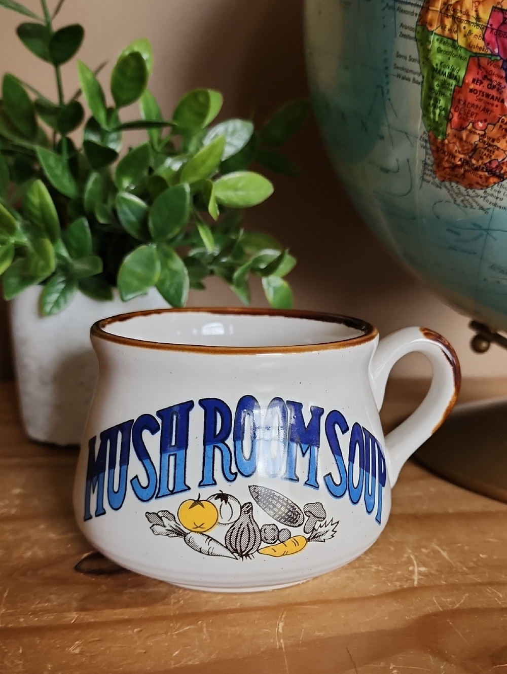 Vintage Stoneware Soup Mug Bowl